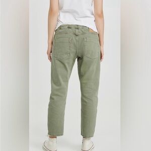 One Teaspoon Shabbies Drawstring Boyfriend Jeans Size Small Green